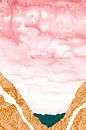 Collage: abstract landscape in fresh colours. Boho style. by Studio Allee thumbnail
