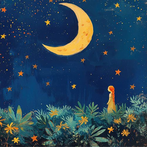 Moon Stars Night Starry sky