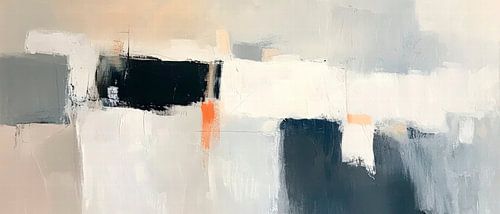 Abstracte kleurencompositie in neutrale kleuren