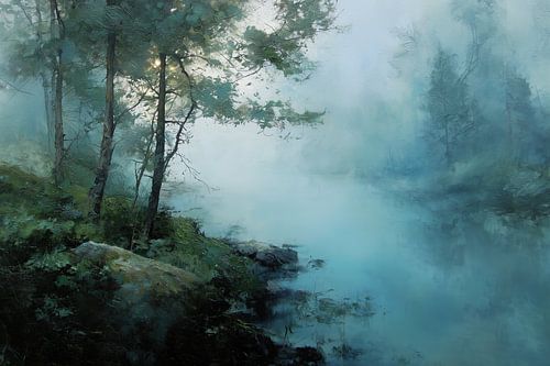 Brouillard au bord de l'eau sur Zen et Plus