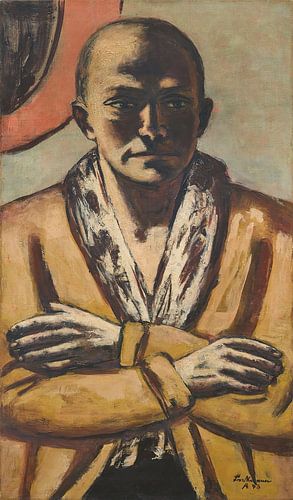 Max Beckmann - Self-portrait yellow-pink (1943)