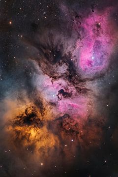 Fascinerend kosmisch nevelenspel van Poster Art Shop