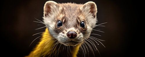 Frettchen Portrait Kunst