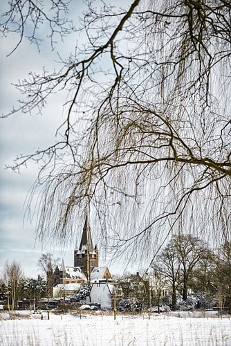 Winter landscape in the Netherlands