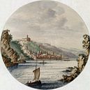 Jan van Call (I), Blick auf die Stadt Bacharach, 1658 - 1712 von Atelier Liesjes Miniaturansicht