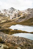 Die Angelus-Hütte im Nelsons Lakes National Park in Neuseeland