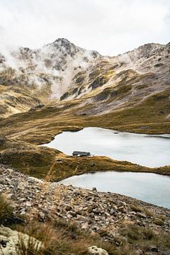 Le refuge Angelus dans le parc national de Nelsons Lakes en Nouvelle-Zélande. sur Maaike Verhoef