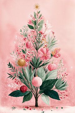 Arbre de Noël fleuri n° 1 sur Studio BB