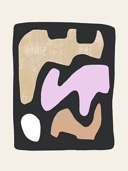 Modern Abstract NO.1 Schwarz