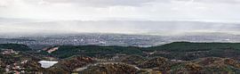 Kruja Mountains in Albania great panorama by Werner Lerooy