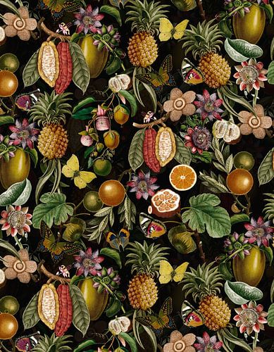Vintage Tropical Minuit Jardin