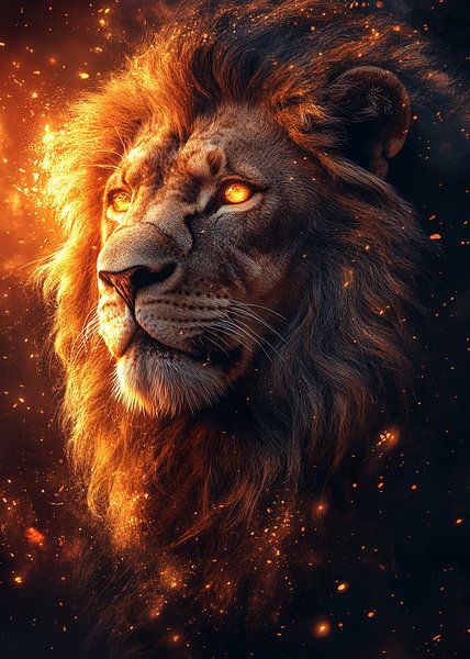 Le roi de la jungle par R Pevitanada