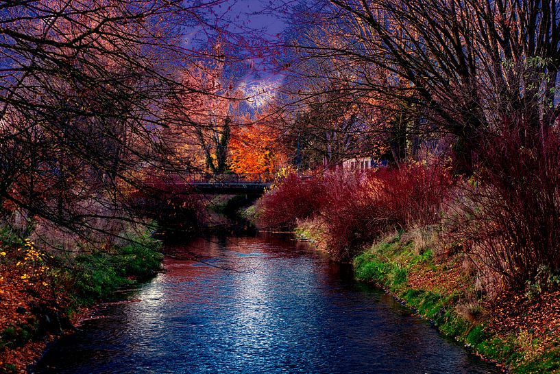 Concept Baden-Wurttemberg : River through Laupheim von Photoart-Naegele
