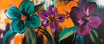 Blooming blaze of colour - flower magic by Poster Art Shop