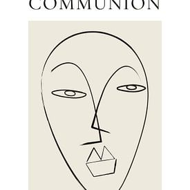 Poster für minimalistische und abstrakte Kunst - Kommunion von Aplotica Studio