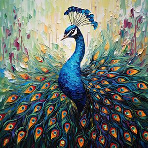 Peinture de paon
