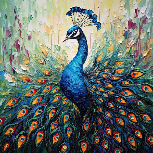 Pfau Gemälde von Blickfänger Gemälde