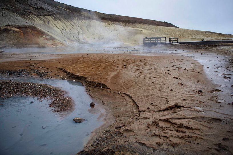 Sulfaatbronnen van Krysuvik IJsland van Ruud van der Lubben