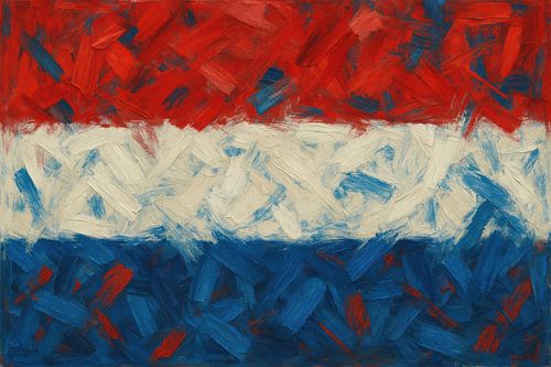 Tricolor vlag met textuur