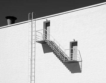 stairs and two doors by Marit Lindberg