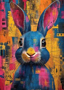 Kaninchen Pop Art