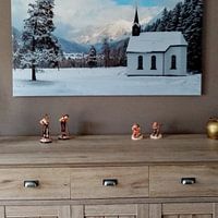 Photo de nos clients: Chapelle dans la vallée du Lech par Denis Feiner, sur toile