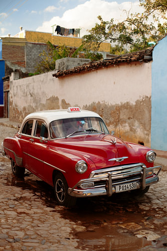 Taxi vintage à Trinidad, Cuba