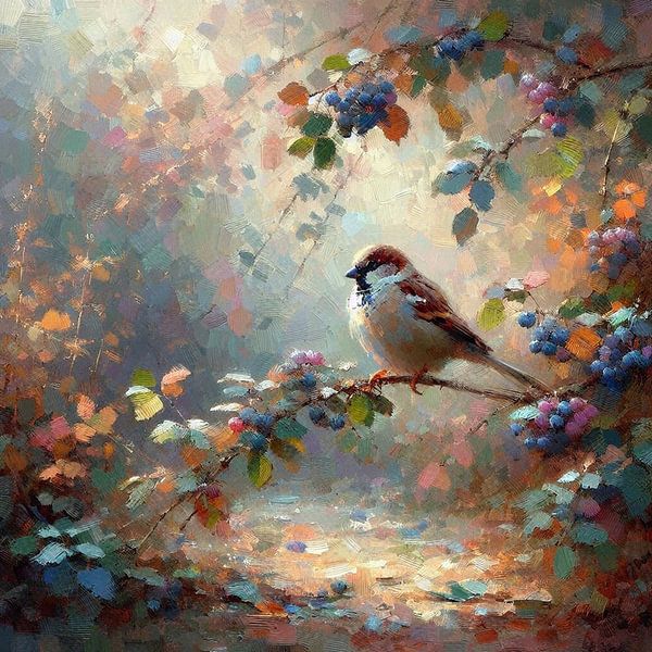 Bird in nature by Nicolette Vermeulen