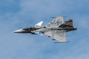 Vorbeiflug einer Saab Gripen der tschechischen Luftwaffe.
