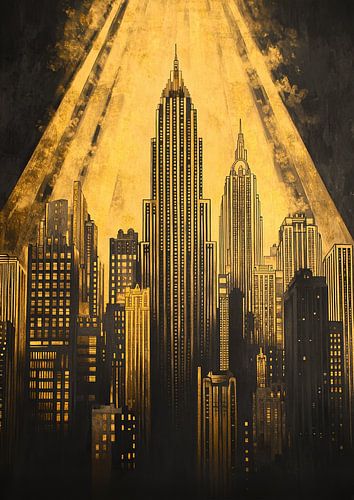 Art Deco New York Goud