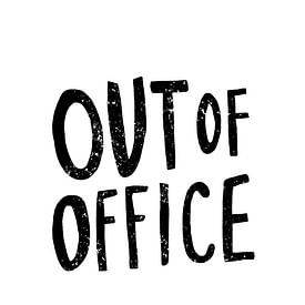 Typographie « Out of Office » sur HelloHappylife