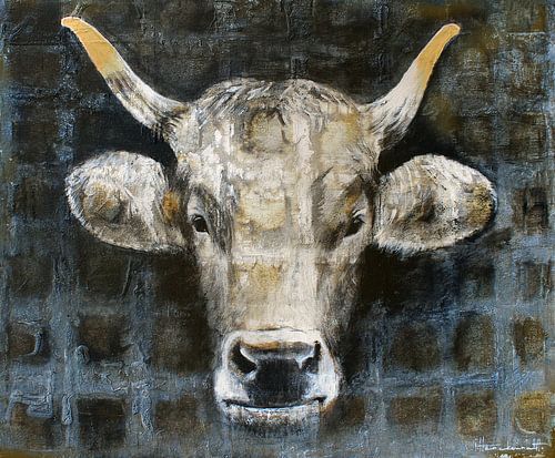 Vache mignonne sur l'Atelier Paint-Ing