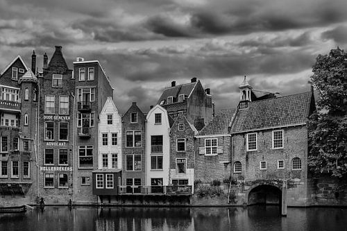 Delfshaven, Rotterdam, The netherlands, B/W
