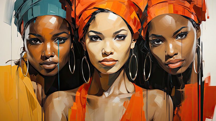 Afrikaanse vrouwen. van AVC Art Studio