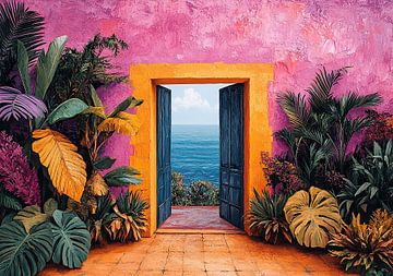 Henri Matisse inspired Mediterranean Sea View Sea Fauvism