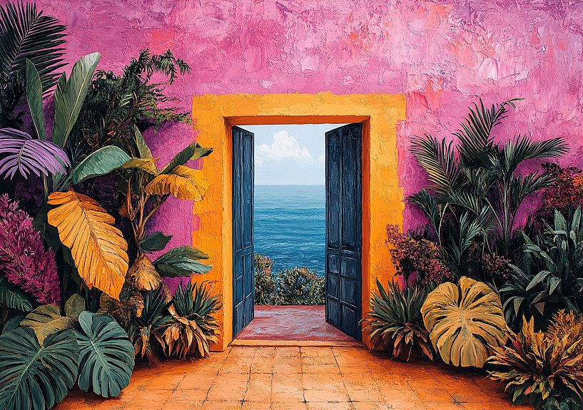 Henri Matisse inspired Mediterranean Sea View Sea Fauvism by Niklas Maximilian