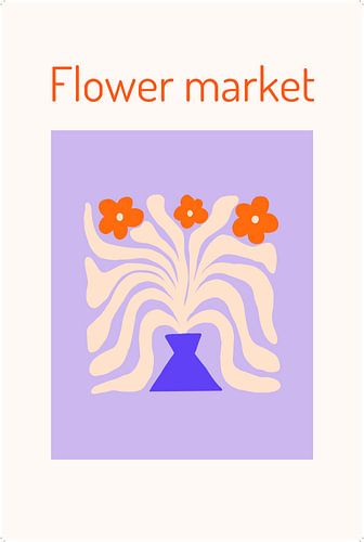 Fleurs minimalistes en pastel