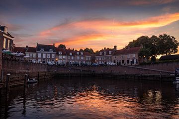 Zonsondergang Haven Heusden Vesting van Zwoele Plaatjes