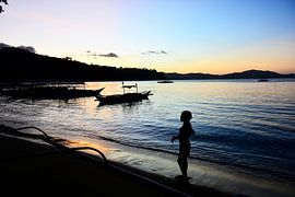 Schattenspiel bei Sonnenuntergang von Frank Photos