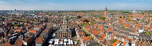 Panorama du centre ville de Delft sur Anton de Zeeuw