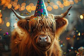 Funny Highland cattle party