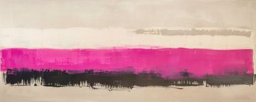 Landschap Scandinavisch kleurrijk schilderij van Modern Collection