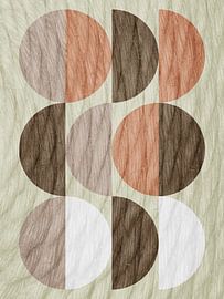 Modern Geometric Abstract Art in Earth Tones
