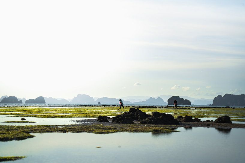 Pêcheurs dans un paysage thaïlandais par Michael Jansen
