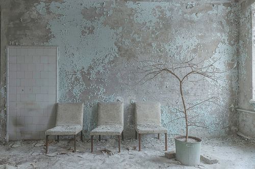 Waiting room in an abandoned children's hospital (Pripjat)