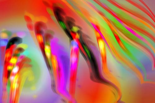 Ein Volk von Pinsel und Farben