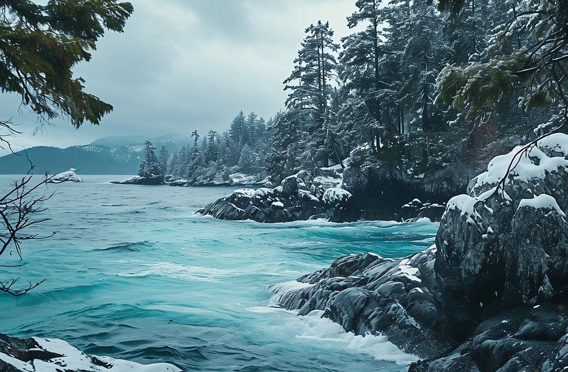 Winterlandschaft von fernlichtsicht