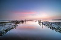Pastel-coloured sunrise.