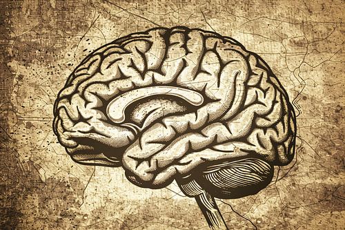 Abstracte hersenschilderij