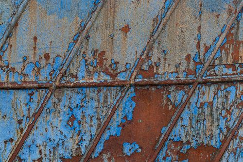 Rusty detail of a fishing vessel on Urk